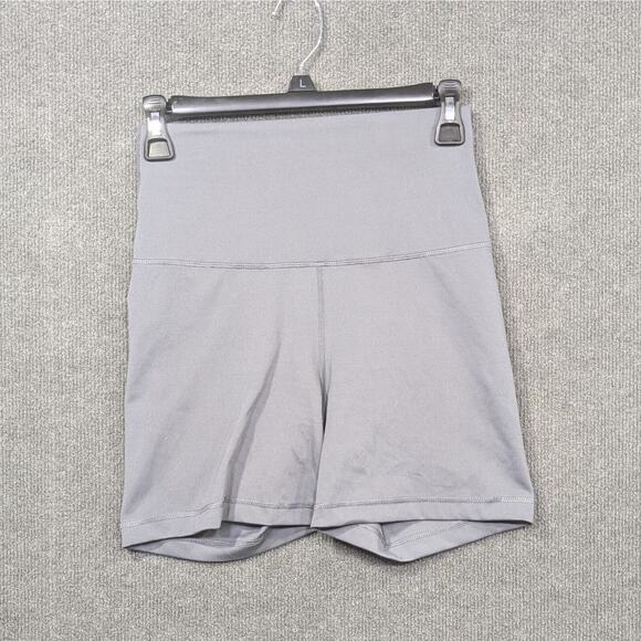 Yogalicious Pants - Yogalicious Lux Everyday 5" Biker Shorts Womens Medium Gray Stretch Pull On